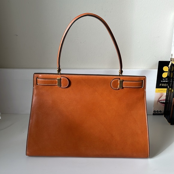 SOLD - RARE Tory Burch - Large Lee Radziwill Natural Vachetta - Runway Item - Picture 11 of 16